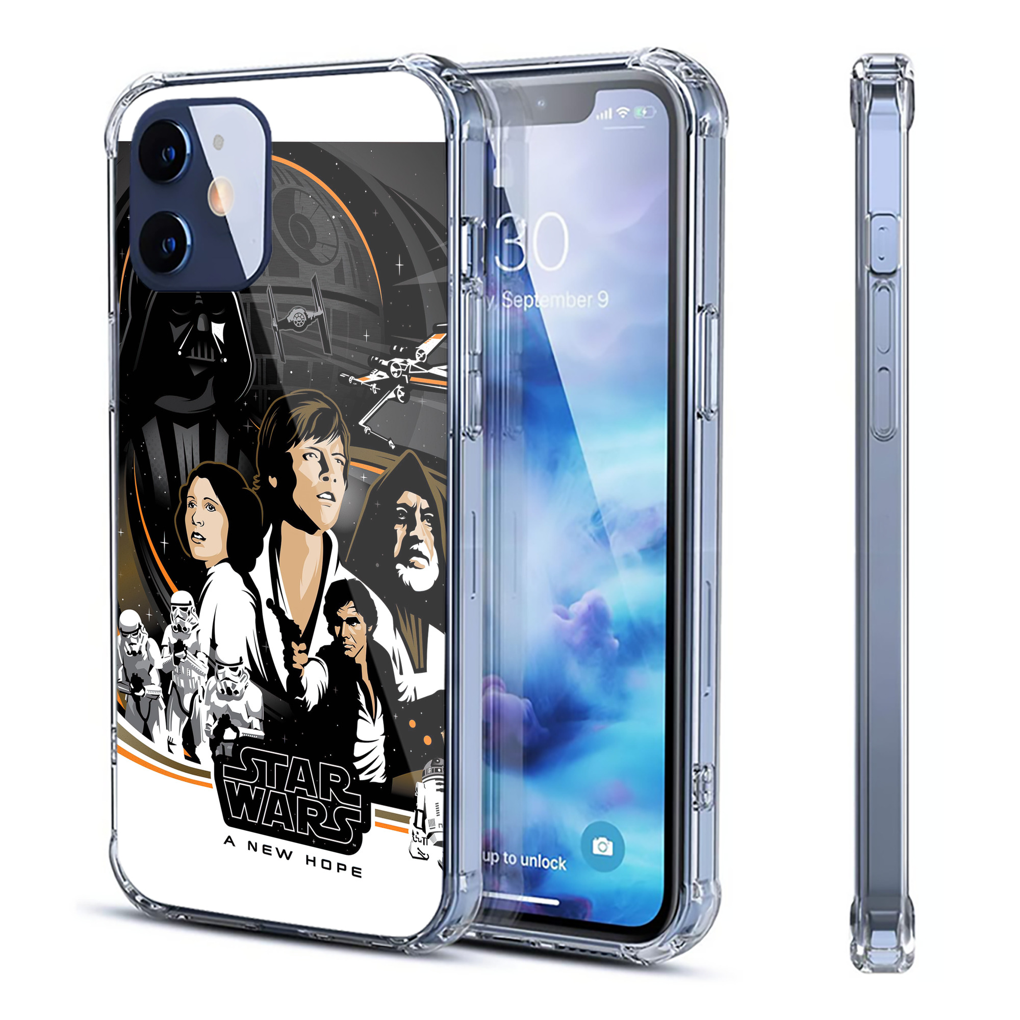 （画像用） スター・ウォーズ Star Wars 【iPhone 12シリーズ対応】透明スマホケース（クリアソフトケース）